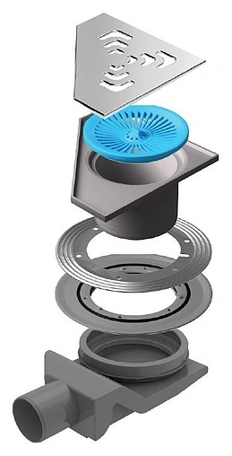 Трап горизонтальный Set Pestan Confluo Standart Angle 2 200x200мм 13000014 Трап горизонтальный Set Pestan Confluo Standart Angle 2 200x200мм 13000014