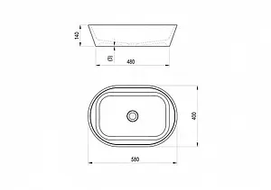 Раковина Ravak Solo 58 белый XJX01358000, 2