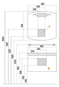 Зеркало с подсветкой Aquaton Севилья 80 с подогревом 1A126002SE010, 2