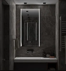 Зеркало с подсветкой Continent Modern Led 50x100 белый ЗЛП619 Зеркало с подсветкой Continent Modern Led 50x100 белый ЗЛП619, 4