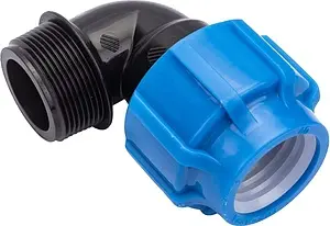 Уголок компрессионный переходной 40мм x 1½&quot;н ТПК-Аква 50014112, 1