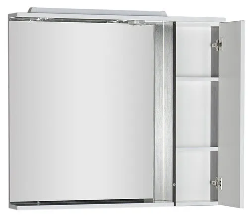 Шкаф-зеркало Aquanet Гретта 100 R белый/венге 00173996