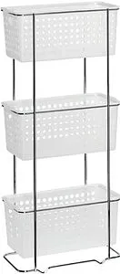 Этажерка трёхъярусная Grampus хром/белый GR-812, 1