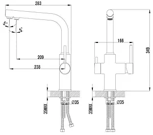 Смеситель для кухни с подключением к фильтру Lemark Comfort хром LM3060C, 2