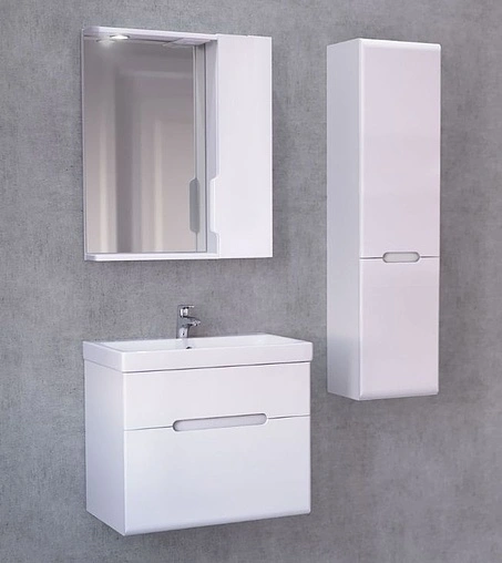 Шкаф-пенал подвесной Jorno Moduo Slim 33 белый Mod.04.115/P/W