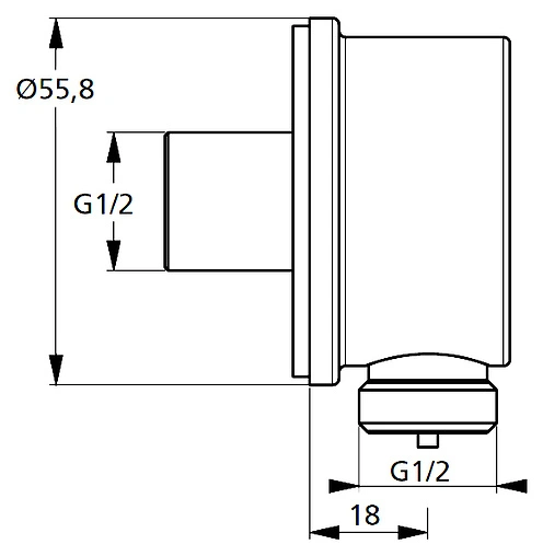 Гигиенический душ со смесителем Ideal Standard хром B0040AA