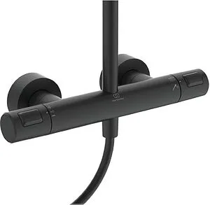Душевая система с термостатом для душа Ideal Standard Ceratherm чёрный матовый A7546XG Душевая система с термостатом для душа Ideal Standard Ceratherm чёрный матовый A7546XG, 5