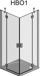 Душевое ограждение 1200x1200мм прозрачное стекло Roltechnik Hitech Line HBO1+HBO1/1200*1200 284-1200000-06-02+284-1200000-06-02 Душевое ограждение 1200x1200мм прозрачное стекло Roltechnik Hitech Line HBO1+HBO1/1200*1200 284-1200000-06-02+284-1200000-06-02, 2
