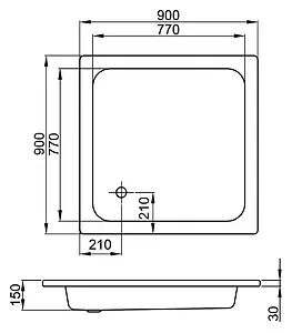 Поддон для душа Bette 5900-000, 2