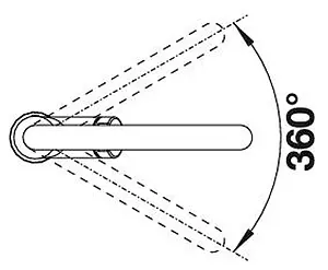 Смеситель для кухни Blanco Carena тёмная скала 520972 Смеситель для кухни Blanco Carena тёмная скала 520972, 3