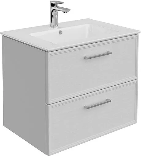 Тумба-умывальник подвесная Kerama Marazzi Piano Classic 65 ясень белый PIA.CL.65\WHT.M+PI.wb.65
