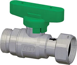 Кран шаровый с накидной гайкой и обратным клапаном ¾"н x ¾нг зеленый Far FS 3034 34VC Кран шаровый с накидной гайкой и обратным клапаном ¾"н x ¾нг зеленый Far FS 3034 34VC, 1