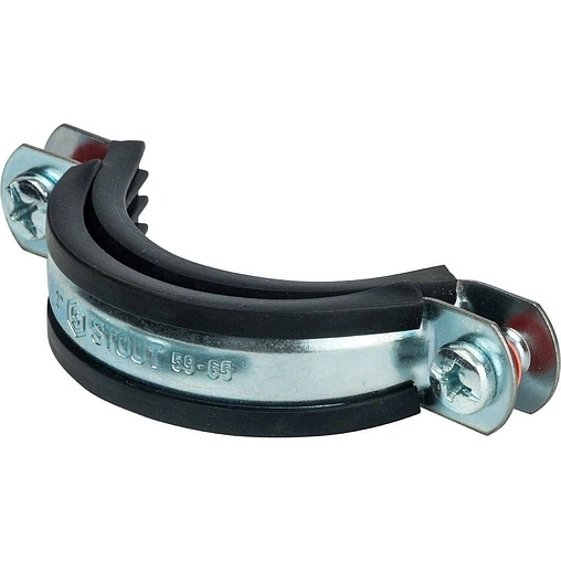 Хомут сантехнический обрезиненный 2&quot; (59-65мм) Stout SAC-0020-100002