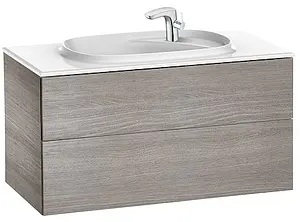 Тумба-умывальник подвесная Roca Beyond 100 городской дуб 851358402 Тумба-умывальник подвесная Roca Beyond 100 городской дуб 851358402, 1