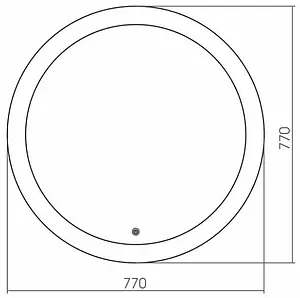 Зеркало с подсветкой Aquanika Round 77 AQR7777RU37 Зеркало с подсветкой Aquanika Round 77 AQR7777RU37, 2