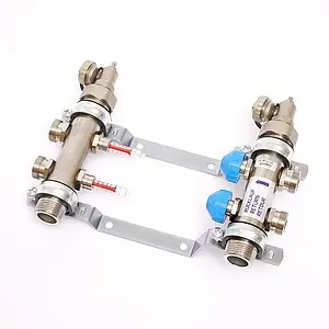 Группа коллекторная с расходомерами 2 отвода 1&quot;н/н x ¾&quot;ек Uni-fitt 455W4302, 3