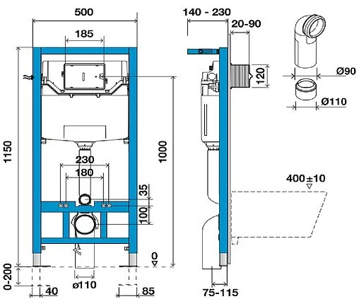 Комплект 4 в 1 Roca Gap Clean Rim Set 3.5