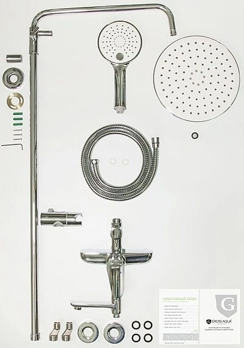 Душевая система со смесителем для ванны Gross Aqua Space хром GA9014SMD05