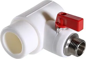 Тройник коллекторный полипропиленовый запорный красный 40 мм х ½&quot;к Valtec VTp.781.0.04004, 1
