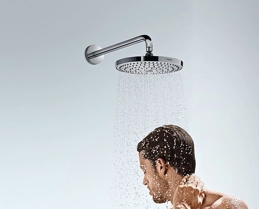 Лейка верхнего душа с настенным креплением Hansgrohe Raindance Select S 240 2jet хром 26466000