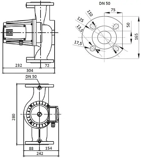 Насос циркуляционный Shinhoo BASIC 50-12SF 71222003