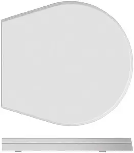 Крышка-сиденье для унитаза с микролифтом ISVEA Allegro белый 42A00200I, 1