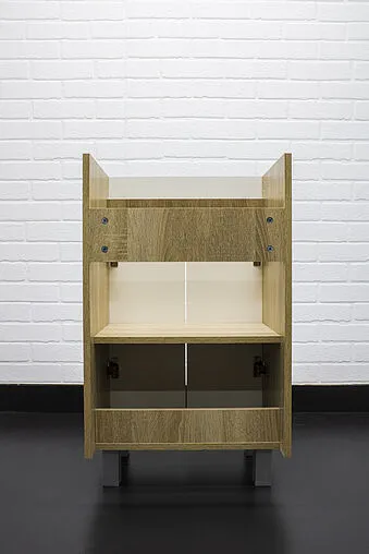 Тумба-умывальник напольная Айсберг Мечта 50 белый/дуб сонома DM2312T+4607152361544