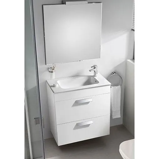 Тумба-умывальник Roca Debba 60 белый глянец ZRU9302708+32799H00Y