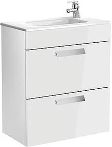 Тумба-умывальник Roca Debba 60 белый глянец ZRU9302708+32799H00Y Тумба-умывальник Roca Debba 60 белый глянец ZRU9302708+32799H00Y, 1
