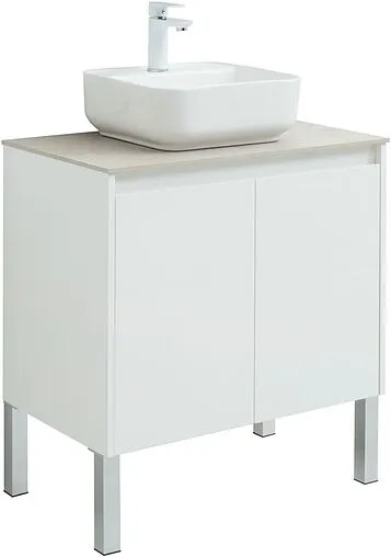 Тумба под умывальник Aquanet Nova Lite 75 белый глянец 00298850