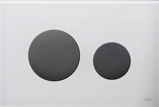 Клавиша смыва для унитаза TECEloop Modular кнопки/черный глянцевый, стекло на выбор