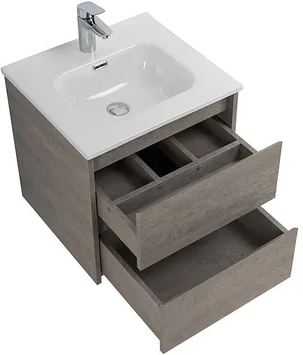 Тумба под умывальник подвесная BelBagno KRAFT 50 Cemento Grigio KRAFT-500-2C-SO-CG