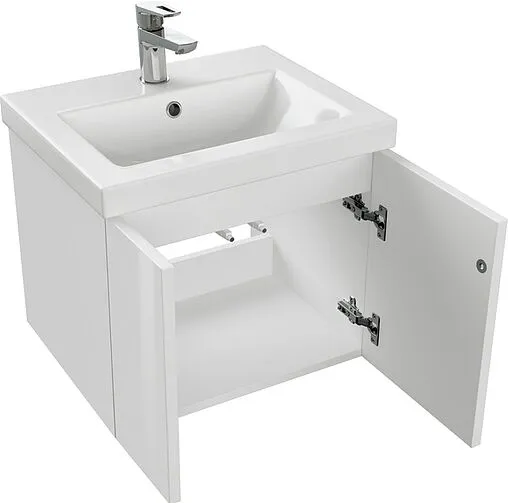 Тумба-умывальник подвесная Cersanit Colour 50 белый 64257+