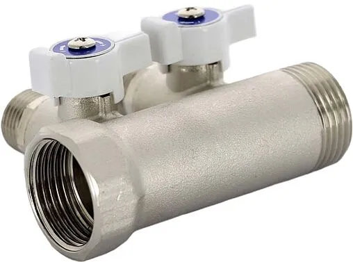 Коллектор запорный проходной 2 отвода 1"в/н x ½"к Uni-fitt 424N4220 Коллектор запорный проходной 2 отвода 1"в/н x ½"к Uni-fitt 424N4220