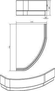 Панель для ванны фронтальная правая Cersanit Kaliope 170 R белый P-PA-KALIOPE*170-R, 2