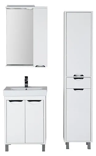 Шкаф-зеркало Aquanet Гретта 60 R белый 00177015