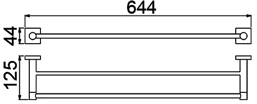 Полотенцедержатель Timo Selene чёрный матовый 12056/03