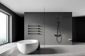 Душевая система со смесителем для ванны Lemark Tropic чёрный матовый LM7012BL Душевая система со смесителем для ванны Lemark Tropic чёрный матовый LM7012BL, 4