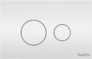 Клавиша смыва для унитаза Toni Arti Baglio TA-0082 белый глянцевый Клавиша смыва для унитаза Toni Arti Baglio TA-0082 белый глянцевый, 1