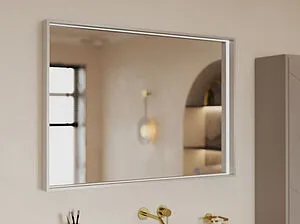 Зеркало с подсветкой Allen Brau Liberty 85x90 латунь браш 1.330015.03, 1