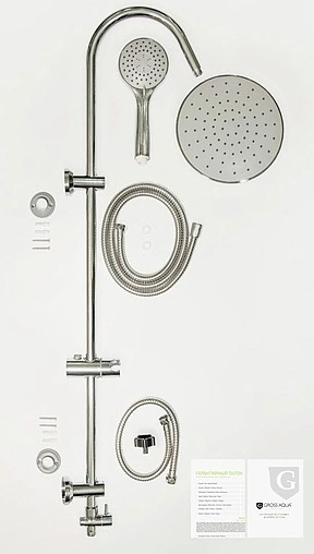 Душевая система без смесителя Gross Aqua Basic хром GA9005
