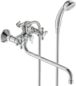 Смеситель для ванны с длинным изливом Vidima Retro хром BA348AA Смеситель для ванны с длинным изливом Vidima Retro хром BA348AA, 1