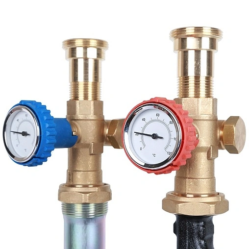 Насосный модуль с теплообменником 28 пластин 1"н х 1"в Stout SDG-0038-282502 с насосом Grundfos UPSO 25-65 180