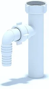 Вставка для сифона с адаптером для бытовой техники Ани Пласт белый M220 Вставка для сифона с адаптером для бытовой техники Ани Пласт белый M220, 1