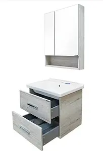 Тумба-умывальник подвесная Comforty Парма 60 дуб дымчатый 00004143490CF Тумба-умывальник подвесная Comforty Парма 60 дуб дымчатый 00004143490CF, 5