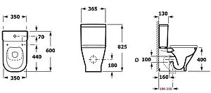 Унитаз-компакт безободковый Aquanet Fine-C Rimless белый FINE-C+FINE-C-1 Унитаз-компакт безободковый Aquanet Fine-C Rimless белый FINE-C+FINE-C-1, 2