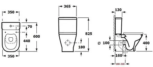 Унитаз-компакт безободковый Aquanet Fine-C Rimless белый FINE-C+FINE-C-1 Унитаз-компакт безободковый Aquanet Fine-C Rimless белый FINE-C+FINE-C-1