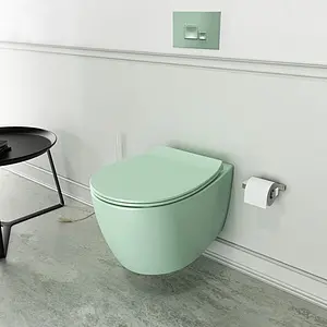 Унитаз подвесной безободковый ISVEA Sentimenti Neo мятный 10AR02010SV-2T Унитаз подвесной безободковый ISVEA Sentimenti Neo мятный 10AR02010SV-2T, 4