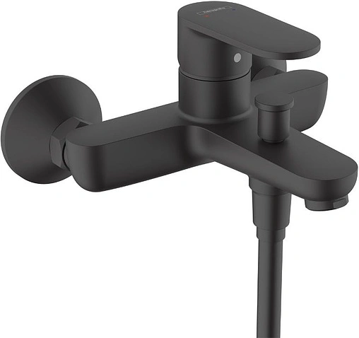 Смеситель для ванны Hansgrohe Vernis Blend чёрный матовый 71440670