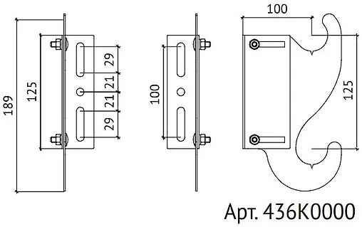 Кронштейн для коллектора Uni-Fitt 436K0000